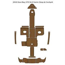 2010 Sea Ray 270 SLX Badeplattform, Cockpit-Pad, Boot, EVA-Schaum, Teak-Bodenmatte, Seadek MarineMat Gatorstep-Stil, selbstklebend