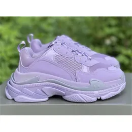 le più calde triple s uomo donna scarpe firmate sneakers con piattaforma 17FW parigi Rosa viola grigio Bordeaux uomo donna scarpe da ginnastica sportive con scatola originale taglia 36-45