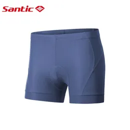 Santic Men Cycling Shorts Underwear 3D Sponge Gel Padded Shorts Shockproof MTB Road Breathable Bicycle Underwear for Men 240313