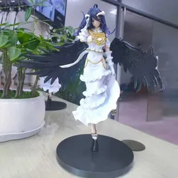 Action Toy Figures Anime 30cm Kdcolle Overlord Iv Albedo Wing Girl Figure Overlord Albedo So-bin Action Figure Adult Collectible Model Doll Toys 240322