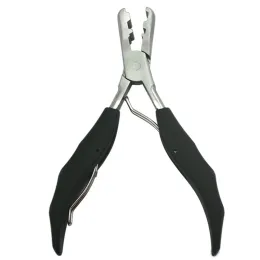 Pliers 1Pc 2 in 1 Black Flat Shape Plier With 3mm and 5mm Small Grooves For PreBonded Hair Extension Clamp