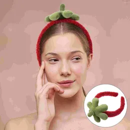 Bandanas fragola fragola shampoo striscia spa per capelli a fascia fatta per il lavaggio per il nastro a bordo raggio di corallo girl