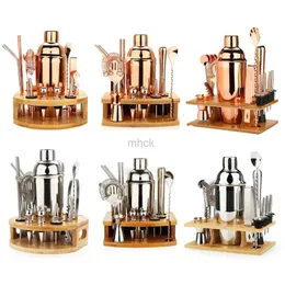 Bar Tools Cocktail Shaker Making Set Stainless Steel Bar Tools Bartender Kit 750ML Mixer Wine Martini Boston Shaker Kit For Drink Party 240322