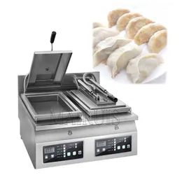 Kommersiell dumpling Fryer Electric Automatic Gyoza Stekpanna Fried Dumpling Cooking Machine