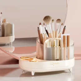 Speicherbox Regal Partition Bucket Rotatable Tischkasten Pinsel Hautpflege Desktop Make -up -Dressing -Kosmetik