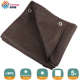 Nets Tewango Brown Coffee Sun Shade Sail UV Block Fabric Canopy Square for Patio Garden Customized Sizes Available 5 Years