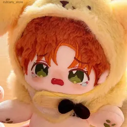 Doldurulmuş Peluş Hayvanlar 20cm Işık ve Gece Jesse Cry Monster Canavar Kulak Peluş Dolgulu Bebek Vücut Giyim Peluş Anime Cosplay Noel Kawaii Hediye L240322