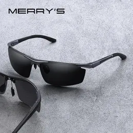 MERRYS DESIGN Herren-Sonnenbrille aus klassischer Aluminiumlegierung, HD-polarisiert, zum Fahren, Outdoor-Sport, UV400-Schutz, S8530, 240314