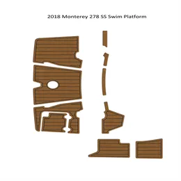 zy 2018 Monterey 278 SS Piattaforma da bagno Step Pad Barca EVA Schiuma Teak Deck Tappetino Autosupportante Adesivo SeaDek Gatorstep Style Floor con buona qualità