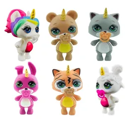 Yeni 6 sevimli stil poopsie squishy unicornio slime yumuşak oyuncaklar squish poopsie squishy tek boynuzlu at 35inch squishy kedi deniz yolu gwf84969965543