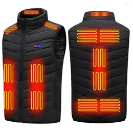 Abbigliamento da moto 13 aree Gilet termico Caldo USB Giacca invernale riscaldata Lavabile elettrico oversize 5XL per l'escursionismo sportivo