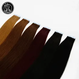 Extensões Fada Remy Hair 2.0g/PC 2224 "Fita em Extensões de Cabelo Humano Natural Ash Blonde Europeu Skin Weft Remy Extensão de cabelo 40g/Pac