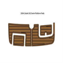 2004 Cobalt 262 Swim Platform Step Pad Boat Eva Foam Faux Teak Deck Floor Mat Seadek Marinemat GatorStep Style Självhäftande