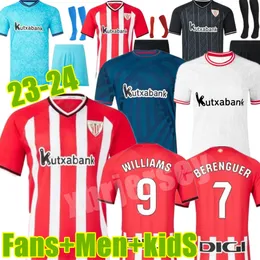 2023 2024 Bilbao Club Football Soccer Jersey 23 24 25 Athletic Ander Herrera Williams Herrrera Muniain I.martinez Berenguer Simon O Santa Men Kids Football Shirt 4xl 4xl