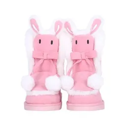 Botas 2022 outono inverno novo botas de neve anime em torno da rosa botas femininas anime garotas fofas botas de plataforma de plataforma botas mulheres botas