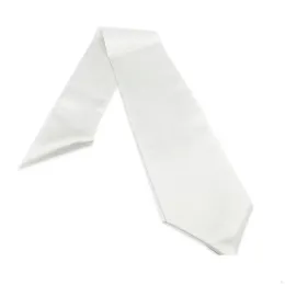 Tessili per la casa Sublimazione Cravatta per laurea in bianco Stole Laureato Studente senior Vneck Stampa logo per studenti Consegna drop Garden Dhncp 11 LL