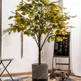 Fiori decorativi Albero artificiale della Bodhi Alberi finti Negozio per interni Paesaggio bionico Decorazione del pavimento per piante verdi in vaso