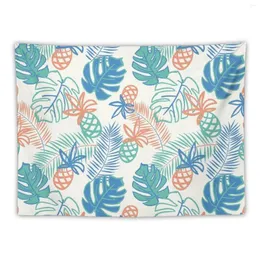 Tapestries Tropical Pineapple Pattern Tapestry Aesthetics For Room Home Decor Accessories Wallpaper Bedroom Aesthetic Decoration