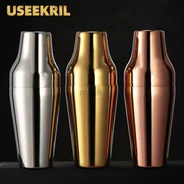 Çubuk Araçlar 650ml 304 Paslanmaz Çelik Kokteyl Shaker Kokteyl Mikseri Şarap İçme Fransız Tarzı Shaker Partisi Bar Araçları Bar Aksesuarları 240322