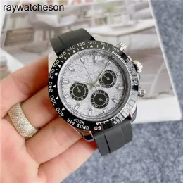 Rolaxs Watch Swiss Watches Automatic Wlistwatch Brand Men Multifunction Style Rubber Strap Quartz Wrist Small Dials can work r165