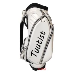 Kapaklar golf torbası çiftitli basınç filmi erkekler standart kulüp çanta pu malzeme çok bölmeli golf çantası