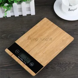 Household Scales Creative Bamboo Panel Digital Electronic Kitchen Scale Is Accurate To Household Food Scales From 1 Gram To 5kg 240322