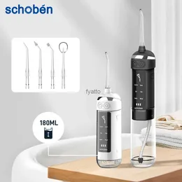 Other Appliances 180ML oral irrigator rechargeable portable dental 6-mode water tank waterproof dental cleaner H240322