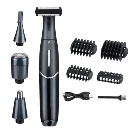 Shavers 4 in 1 남성용 전기 면도기 USB 충전식 방수 코 이어 헤어 트리머 수염 면도기 유니esx 헤어 리무버 면도기