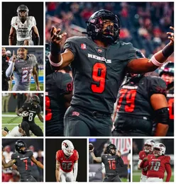 UNLV Rebels Jersey Isaiah Sayles Kyle Williams Jordyn Morgan Anton Ambuehl Noah McKinney Kaleo Ballungay Mens College Custom Customled Football Maglie da calcio UNLV