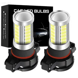 Andra bilbelysningar 2st LED FOG Lights Car Lights 12V BULB H8 H11 H16 9006 HB4 H10 9145 PSX24W 2504 9005 HB3 PSX26W P13W VIT 6000KL204