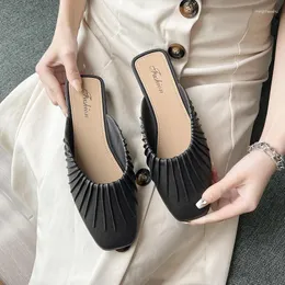 Terlik özlü sandalet kadın yaz 2024 rahat zarif ve moda kadın ayakkabıları zapatos para damas en oferta düz kadın