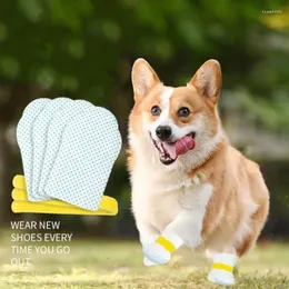 Hundebekleidung 20 Stück Einwegschuhe Anti-Rutsch OutdoorDog Booties Softcover Tragbare Katze Kleine mittlere Fußabdeckung Heimtierbedarf