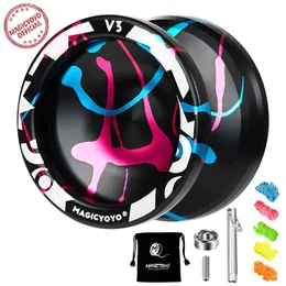 MAGICYOYO V3 Professional YoYo Metal Responsive Yo for Kids Beginner Replacement Unresponsive Yoyo Bearing for Advanced Toys240311