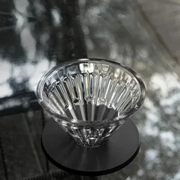 Timemore vidro cristal olho gotejador de café despeje sobre filtro cafeteira cônico vidro lavável filtro de café suporte plástico 240313