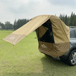 Tenda per bagagliaio di un'auto Parasole Tenda posteriore antipioggia Camper semplice per tour senza guida Tenda da campeggio per barbecue 240312