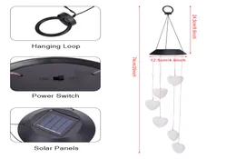 Outros Eletrônicos Wyn Mah Solar Inteligente Controle de Luz Amor Estilo Wind Chime Corredor Decoração Pingente6015602