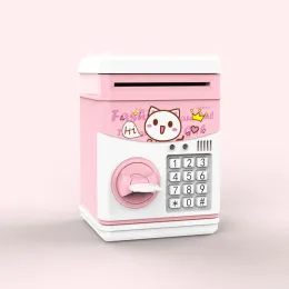 상자 다기능 돼지 은행 unbreakable children children children money coin saving jar storage box 생일 선물 장난감 (키와 함께 열음)