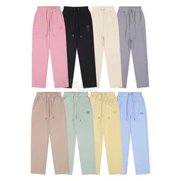 24 Paris designer Casual Pant AM Mens Trousers Sweatpants Amis Fashion Br Macaron Embroidery Love Casual Versatile Straight Leg Pants Autumn Winter Loose pants