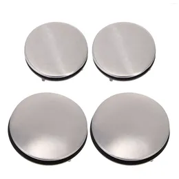 Torneiras de cozinha 4 pcs pia buraco tampa tampa torneira tampa de vedação plugues acessório de aço inoxidável pp banheiro