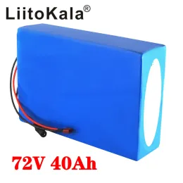 Liitokala 72V 40Ah Electric Bicycle Lithium Battery 72V Electric Scooter Battery Lithium Ion Ebike Battery Pack 2000W med BMS