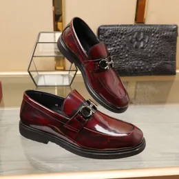 Elegantes cavalheiros feitos à mão oxfords deslizamento no vestido ferra feragamo ferragamo sapatos mocassins de couro genuíno marca masculina perfeitos apartamentos para caminhada festa de casamento