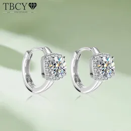 TBCYD 2CTTW D Färg öronbuckles klassiska bågörhängen för kvinnor GRA -certifierade 925 Sterling Silver Luxury Fine Jewelry 240228