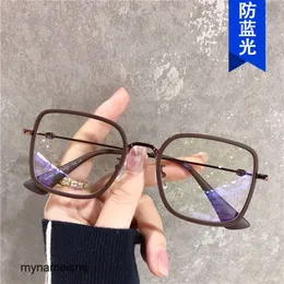 2 pcs Fashion luxury designer The same type of glasses frame 2021 new flat lens can be equipped with short-sighted womens square net red Su Yan Chao glasses frame