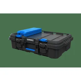 HART Stack Tool Box with Small Blue Organizer & Dividers, Fits Hart's Modular Storage System