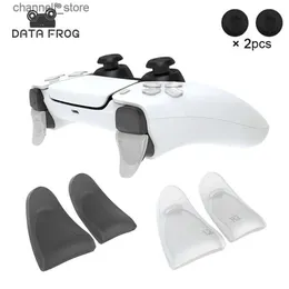 게임 컨트롤러 조이스틱 데이터 개구리 확장 트리거 버튼 L2/R2 트리거 Extender D-Pad 키 캡 5 Gamepad Accessoriesy240322