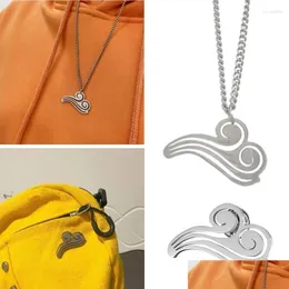 Ketten Trendy Liebe in der Luft Cosplay Halskette Wolke Brosche Uni Abzeichen Cor Pin Schmuck Stahl Material Drop Lieferung Halsketten Anhänger Otbyh