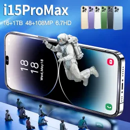 I15 Pro Max Android Mobile Smartphone 5G Telefone Original 2023 Vollbild 6,7 Zoll 16 GB+1 TB Version Globales Handy