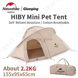 Tents and Shelters Naturehike mini HIBY Pet Tent Outdoor Winter Self-Supporting Warm Dog And Cat Nest Waterproof Double Door Breathable Portable 240322