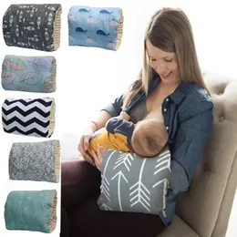 Baby Breastfeeding Pillow Pure Cotton Plus Velvet Feeding Arm Cushion borns Nursing Pillows Maternity Infant Supplies 240313