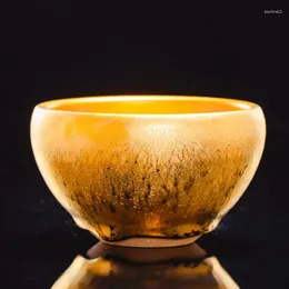 Teaware Set | Light Luxury Special Tea Cup Jianyang Gold Oil Drop Jianzhan 24K Gilt High-Grade Gift Manual Master Single Bowl